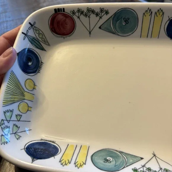 MCM Rorstrand Picknick Dish Platter #24 Marianne Westman Swedish Ovenware - Picture 4 of 10